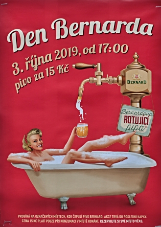 reklamní plakát na pivo