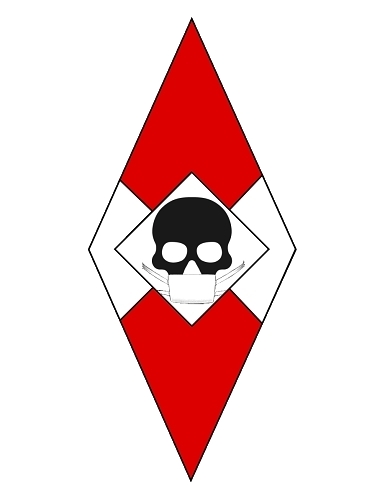 červeno bílá vlajka Mundschutzjugend